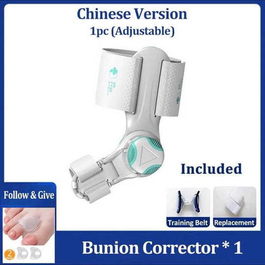 1 pc of adjustable bunion corrector - Chinese version, white