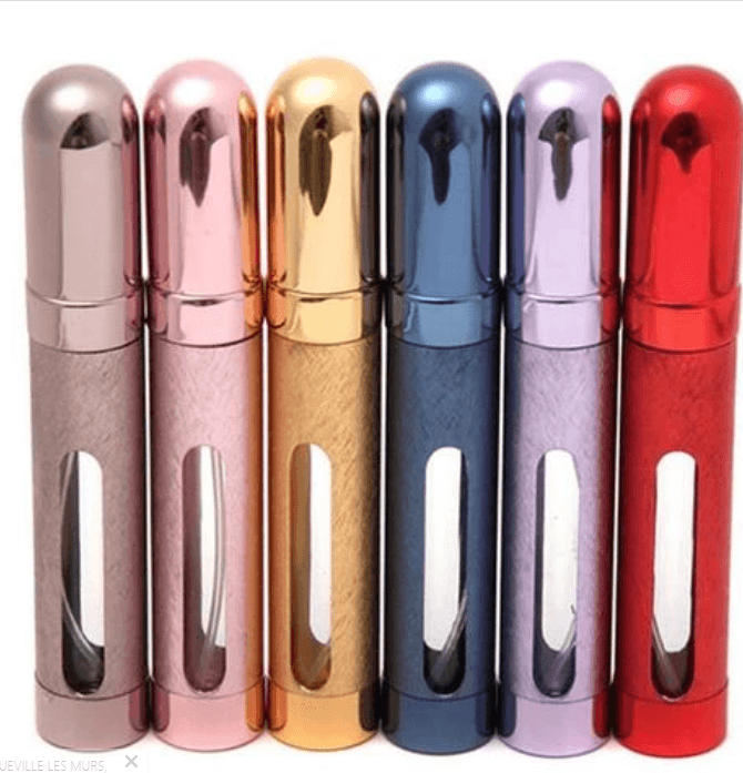 12 ml Portable refillable perfume bottles in 6 colors