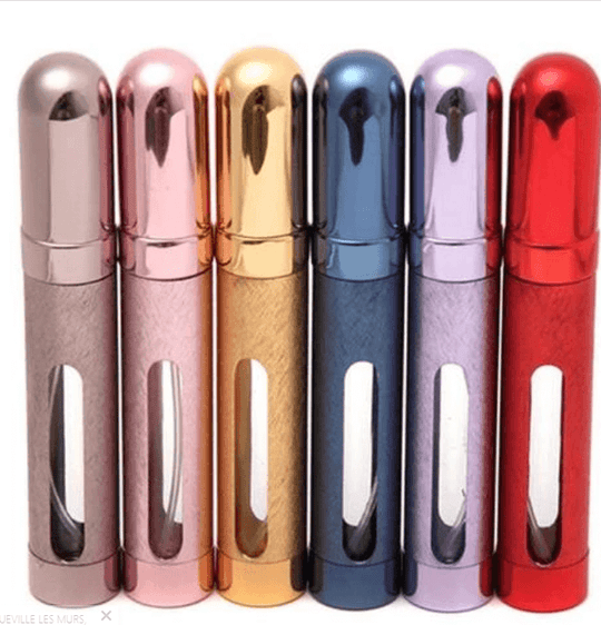 12 ml Portable refillable perfume bottles in 6 colors