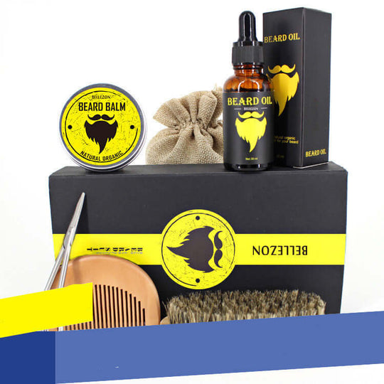 Natural 4-in-1 Men's Beard Grooming Set