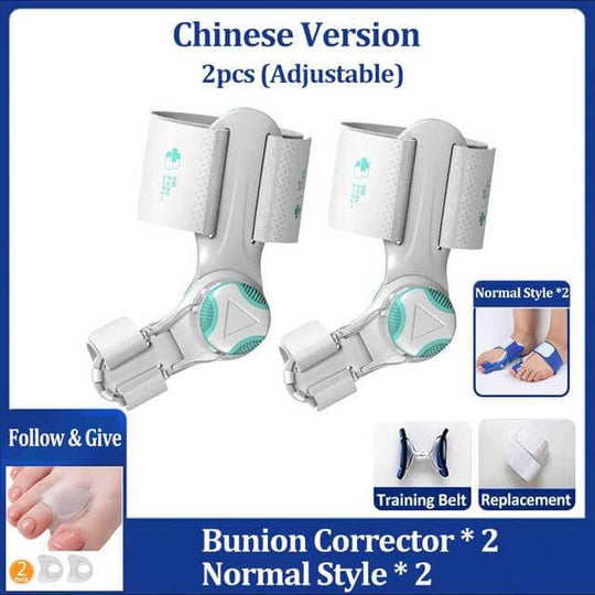 2 pcs of adjustable bunion corrector - Chinese version, white