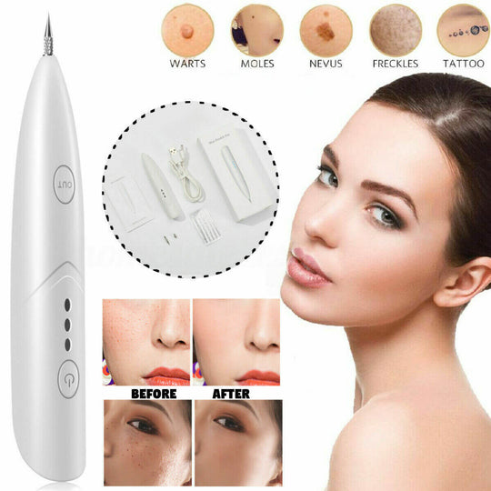 The Blemish Removal pen has three intensity levels and two types of needles at the end to meet different skin problems.