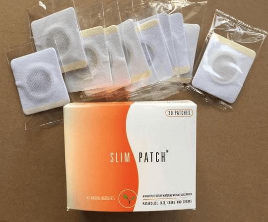 30 individually packed herbal belly slimming patches for weight lossand a box