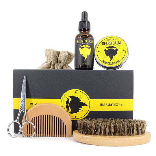 6-Piece Men's Beard Grooming and Care Kit