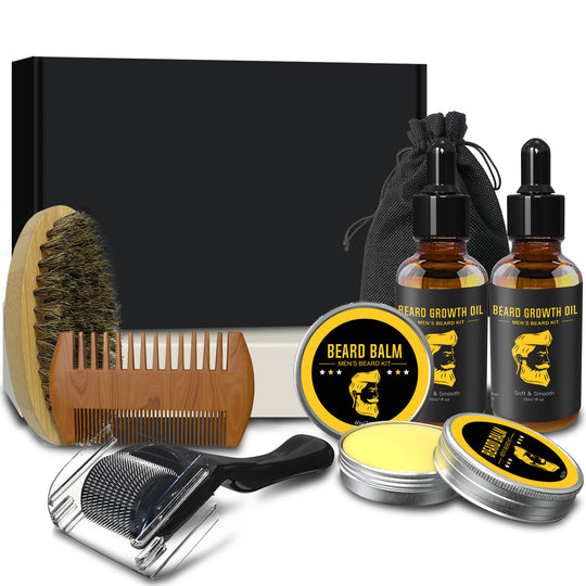 8-Piece Men's Beard Grooming and Care Kit