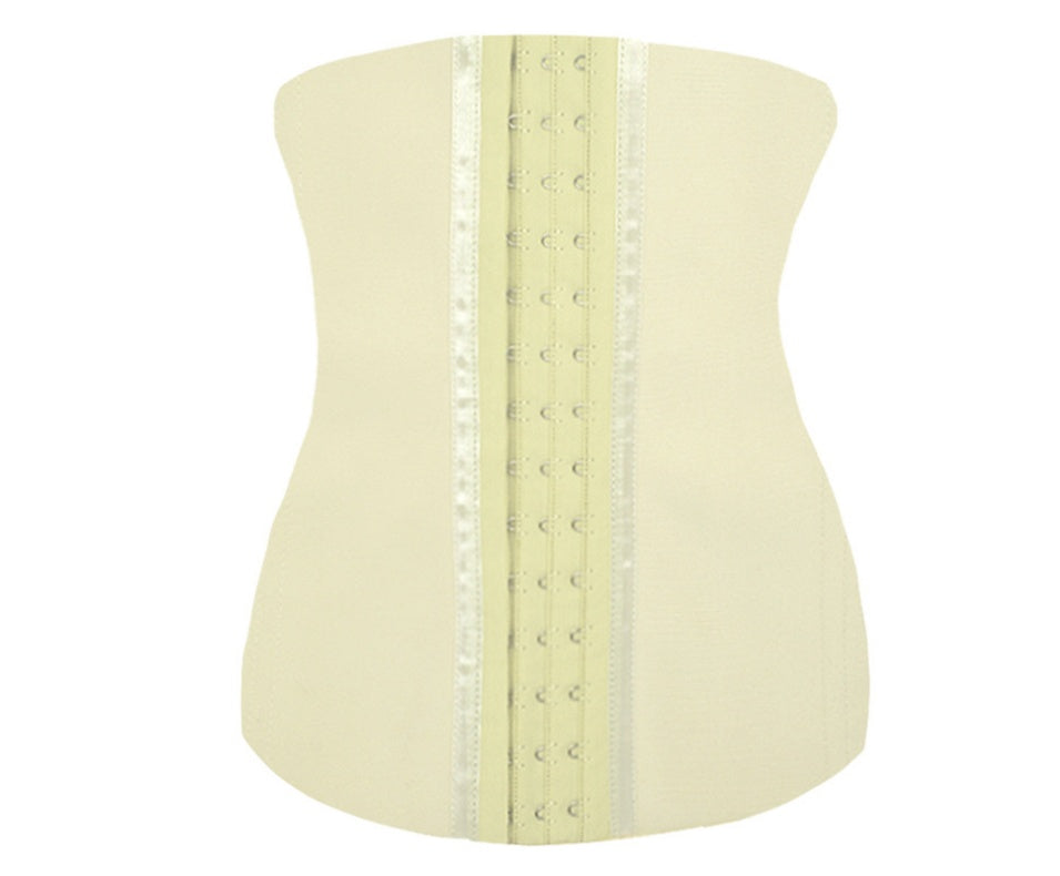 Beige womans waist trainer corset