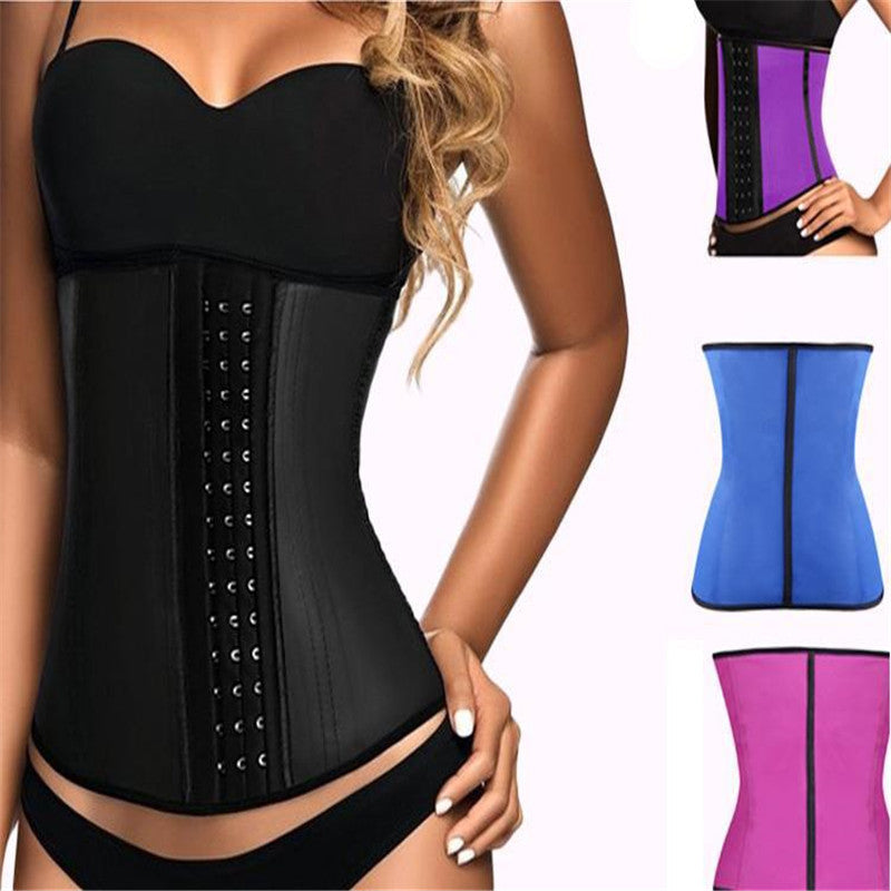 four colors of womans waist trainer corset