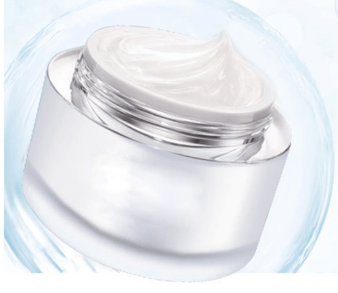 Opened jar of V7 moisturizing and whitening cream