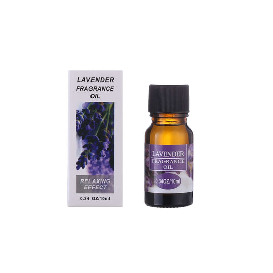 A bottle and a box of lavender fragrance oil 