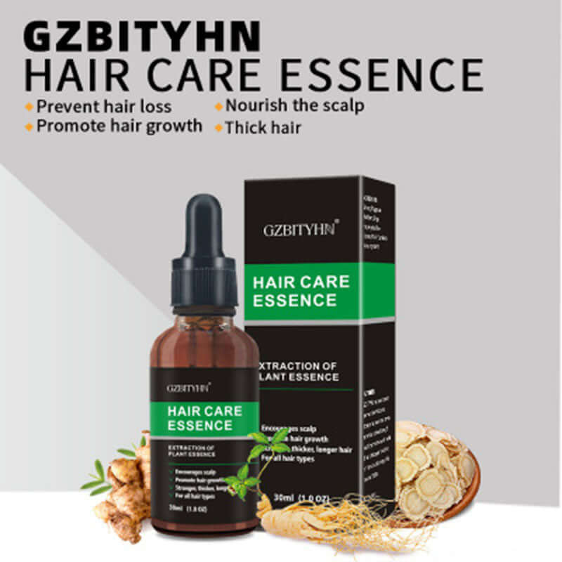  A bottle and a box of of ginseng and ginger hair growth oil and its key benefits