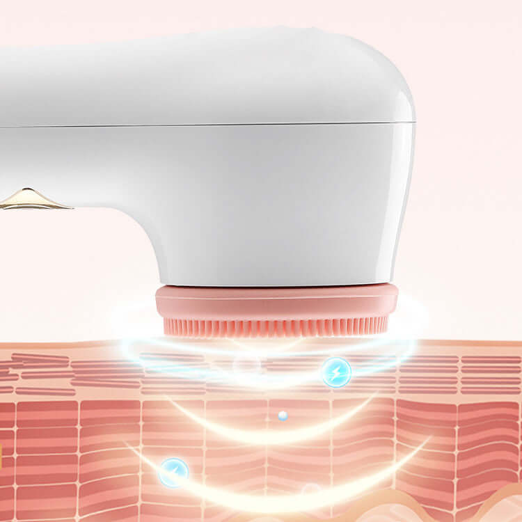 A deep penetration of electric facial cleansing device into human tissue