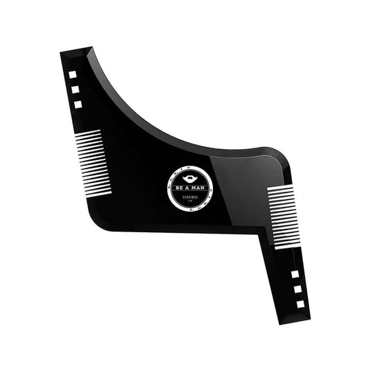 Black beard shaping and styling tool