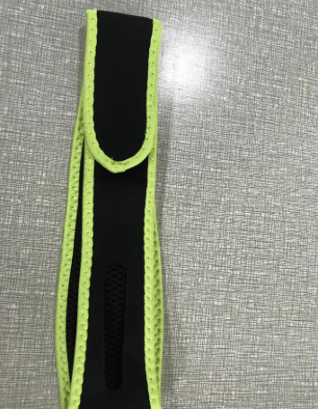 Anti snoring jaw strap with green contour 