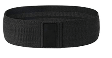 Black fabric resistance bands for working out