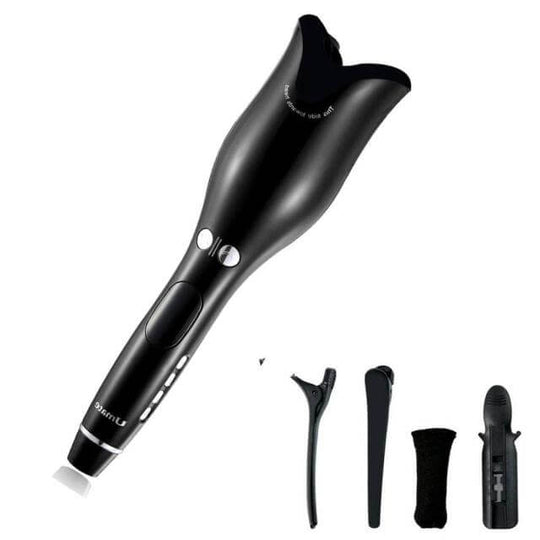 Black professional hair curler + 4 spare parts