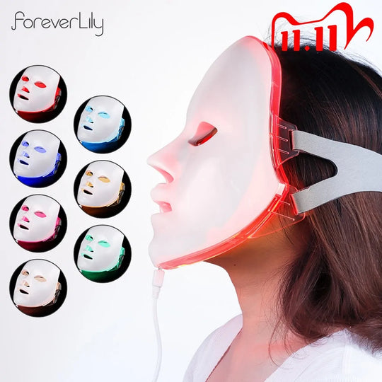 7 Colors LED Photon Therapy Facial Mask