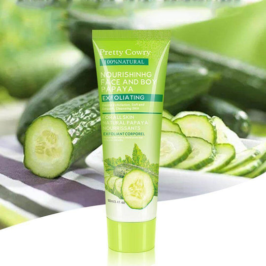 Cucumber facial exfoliating and moisturizing gel cream 