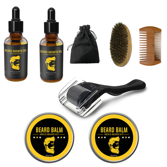 8-Piece Men's Beard Grooming and Care Kit