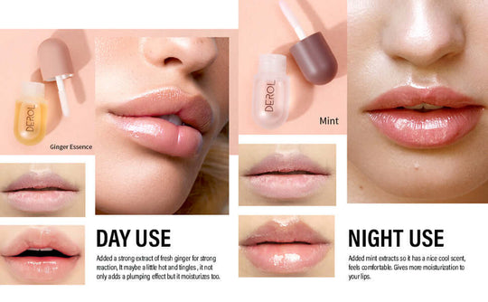 Day and night use of derol lip plumper set