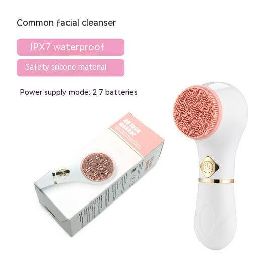 Electric facial cleansing device  with a box - benefits