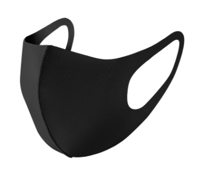 Reusable facial protection mask - front view