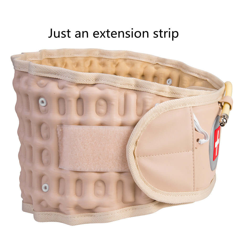 Lumbar decompression back support belt - just an extension strip