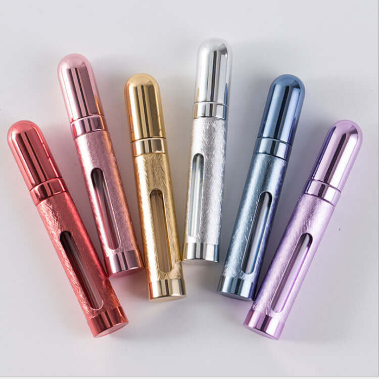 Lying down 12 ml portable refillable perfume bottles in 6 colors