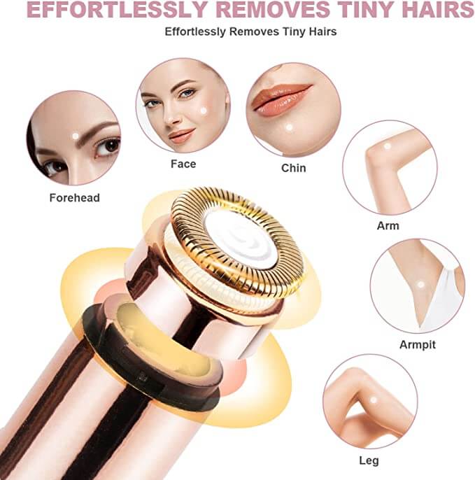 Max skin hair remover can be used on many parts of woman's body