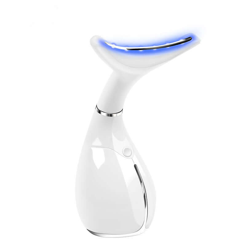 Face and neck care beauty instrument emitting blue light