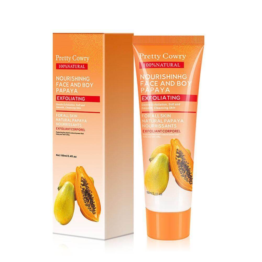 Papaya facial exfoliating and moisturizing gel cream and its box