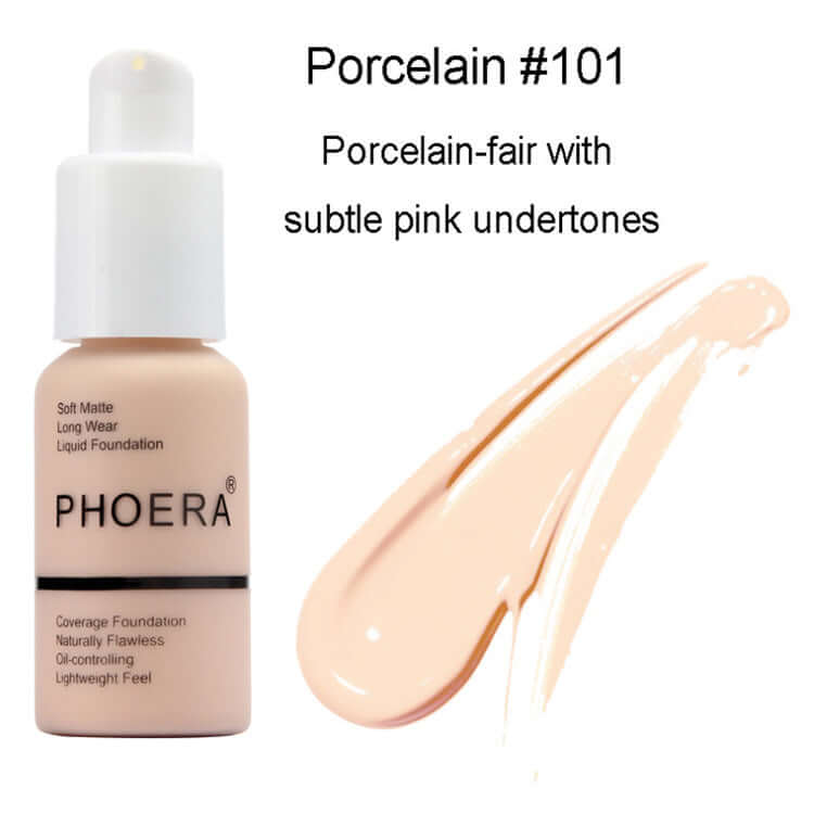 Phoera matte foundation cream - porcelain #102