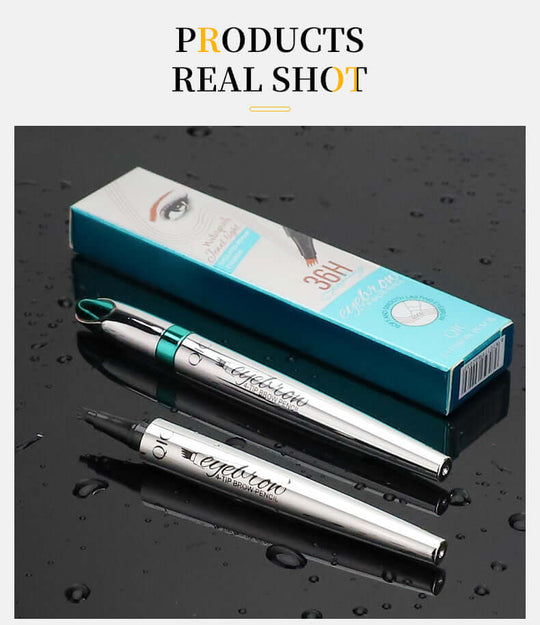 4-Tip waterproof 3D yebrow pen - real shot of the product