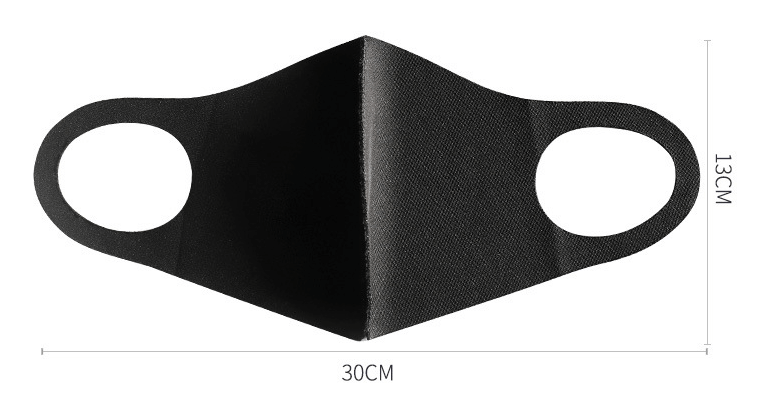 Size of a reusable facial protection mask