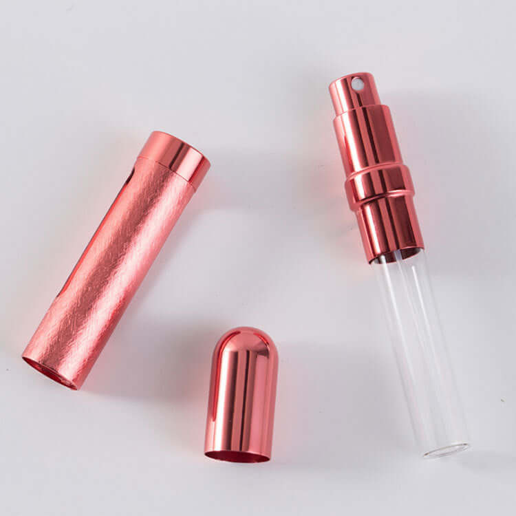 The main parts of a 12 ml portable refillable perfume bottle