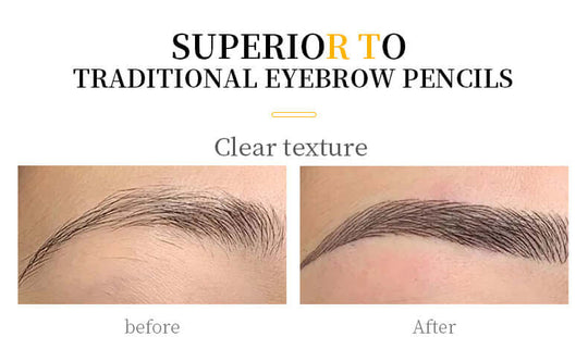 This 4-tip waterproof 3D eyebrow pen is superior to traditional eyebrow pens 