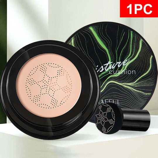 A waterproof moisture foundation and a cushion