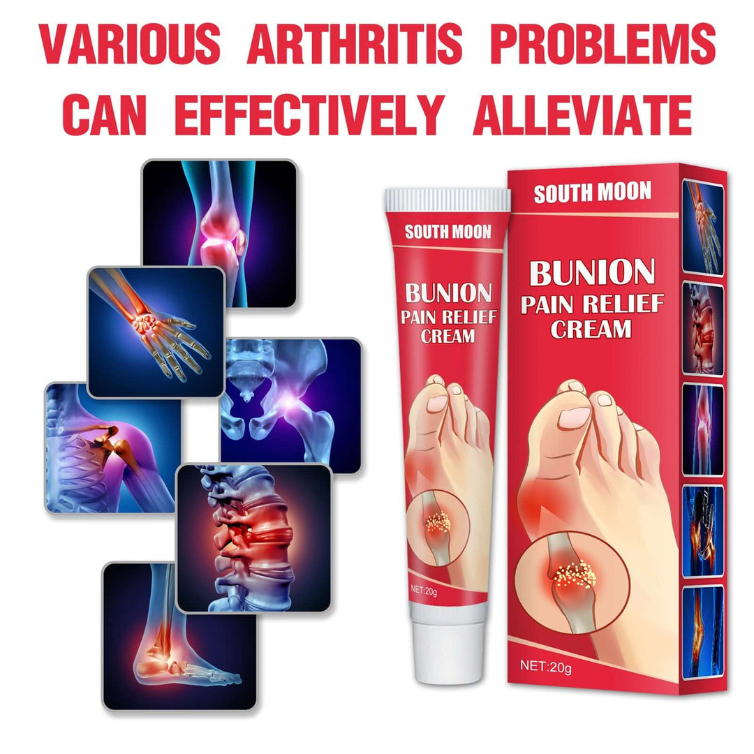 Bunion joint pain relief cream can help with various arthritis problems