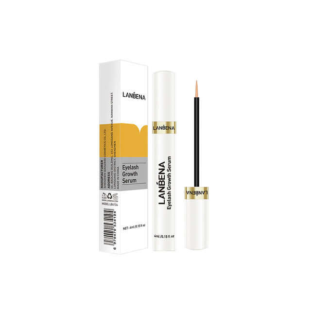 Lanbena premium lash growth serum and its box