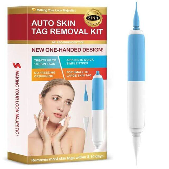 New one-handed painless skin wart removal kit and its box