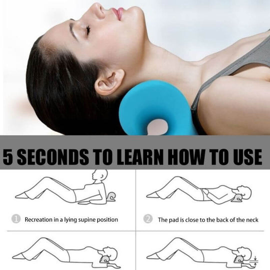 Only 5 seconds to learn how to use the neck and shoulder relaxer for pain relief