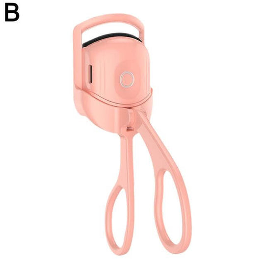 Pink rechargable electric  eyelash curler 