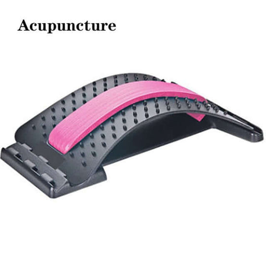 Purple and black acupuncture multi-level adjustable back massager