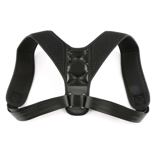 Rear view of a back support brace for women and men 