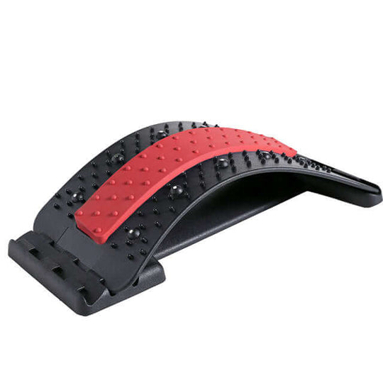 Redand black back stretcher for pain relief