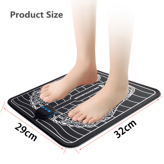 Size of an EMS foot massager 