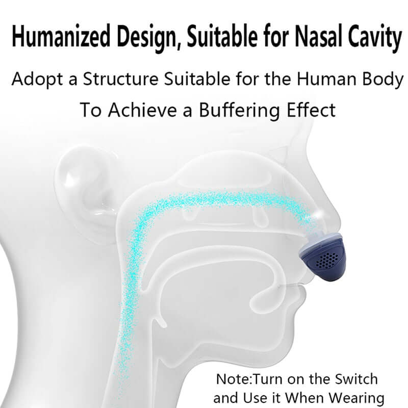  The anti-snoring device has humanized design, suitable for nasal cavity