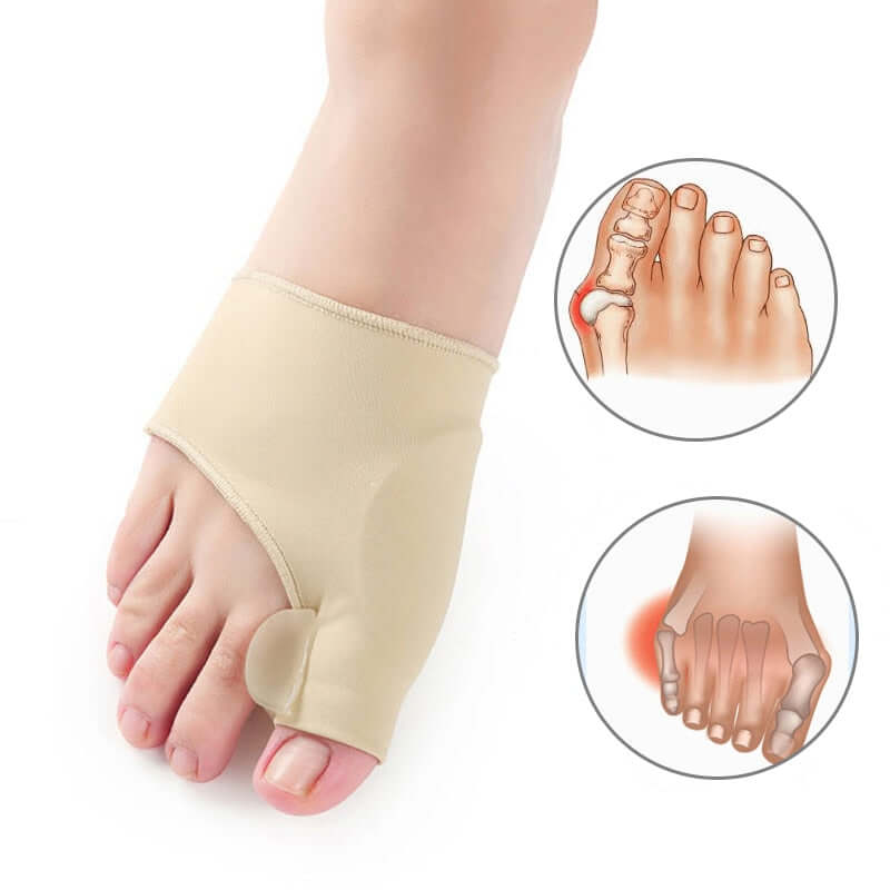 The orthopedic bunion corrector with toe separator helps correcting the abnormal bone