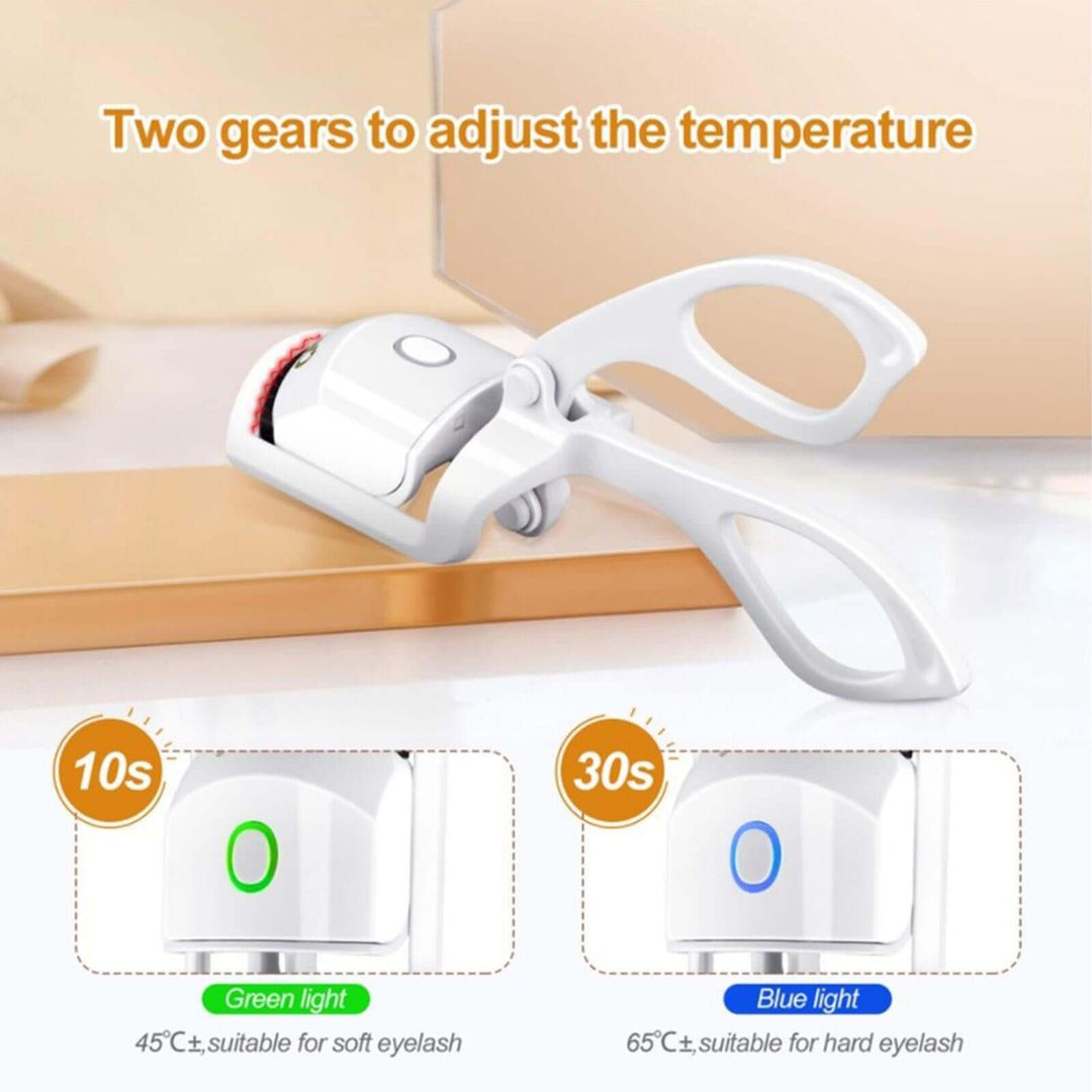 Two gears to adjust the temperature of the rechargable electric  eyelash curler